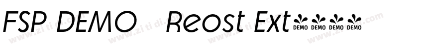 FSP DEMO   Reost Ext字体转换